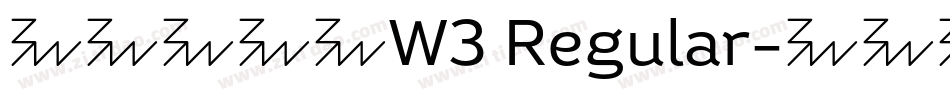 华康金文体W3 Regular字体转换
